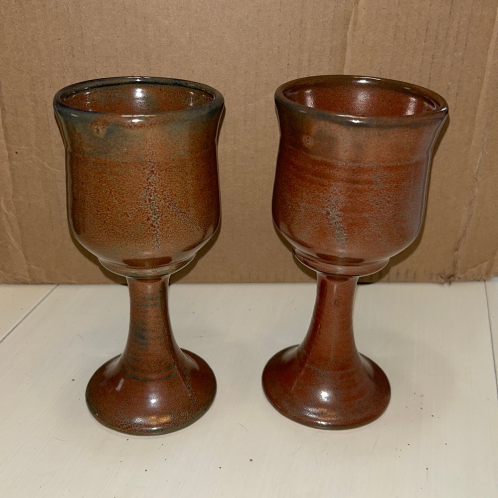 Earthen Art Pottery Goblets
